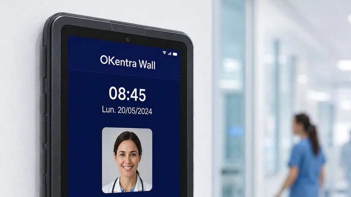 OKentra Wall en salud y clínicas